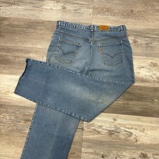 Vintage 70s Levis Faded Wash Blue Mens 36x30 Relaxed Yellow Tab Jeans