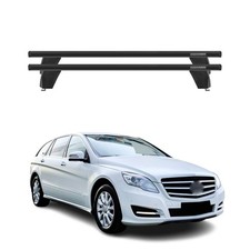 Menabo Dachträger für Mercedes R Klasse W251 2006-2013 75kg Alu Schwarz 2x Menabo Dachträger für Mercedes R Klasse W251 2006-2013 75kg Alu Schwarz 2x