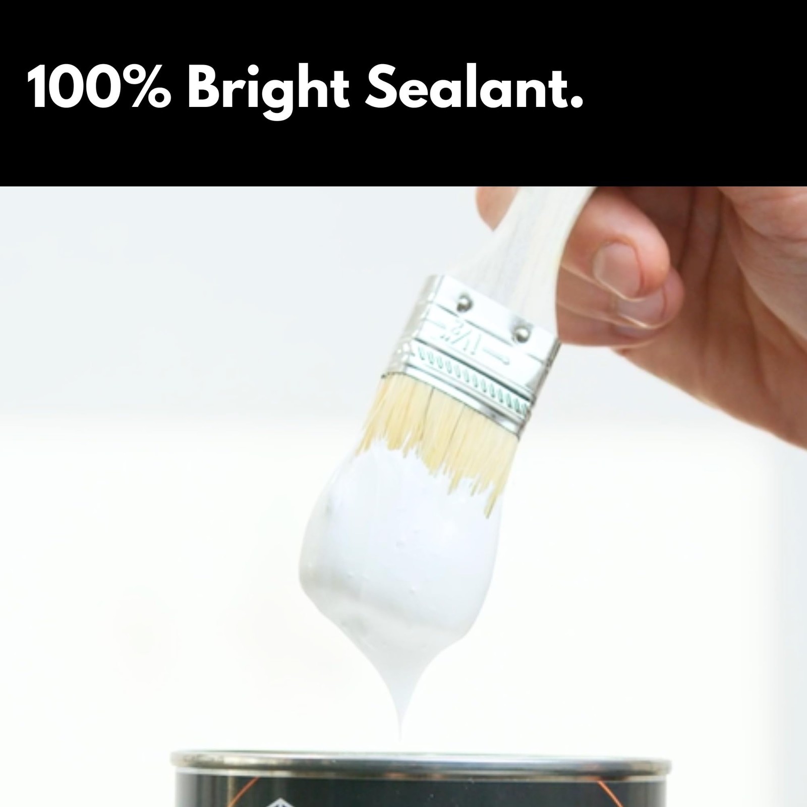 HSS Liquid Rubber White 7.7oz MS Polymer Sealant for Roof, Cracks, Walls