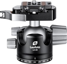 LEOFOTO Tripod Ball Head 83mm Low Profile 360 Panoramic 39LB