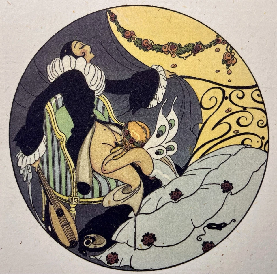 Erotic Art print G. Wegener - Lesbian Art of making Love - 1920 Vagina Lick Wank - Bild 3 von 4