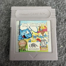 The Smurfs Nintendo Game Boy DMG Authentic Tested Working Players Choice