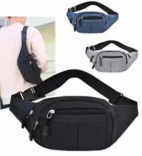 Water Resistant Large Bum Bag Travel Waist Fanny Pack Money Hiking Bumbag Belt
