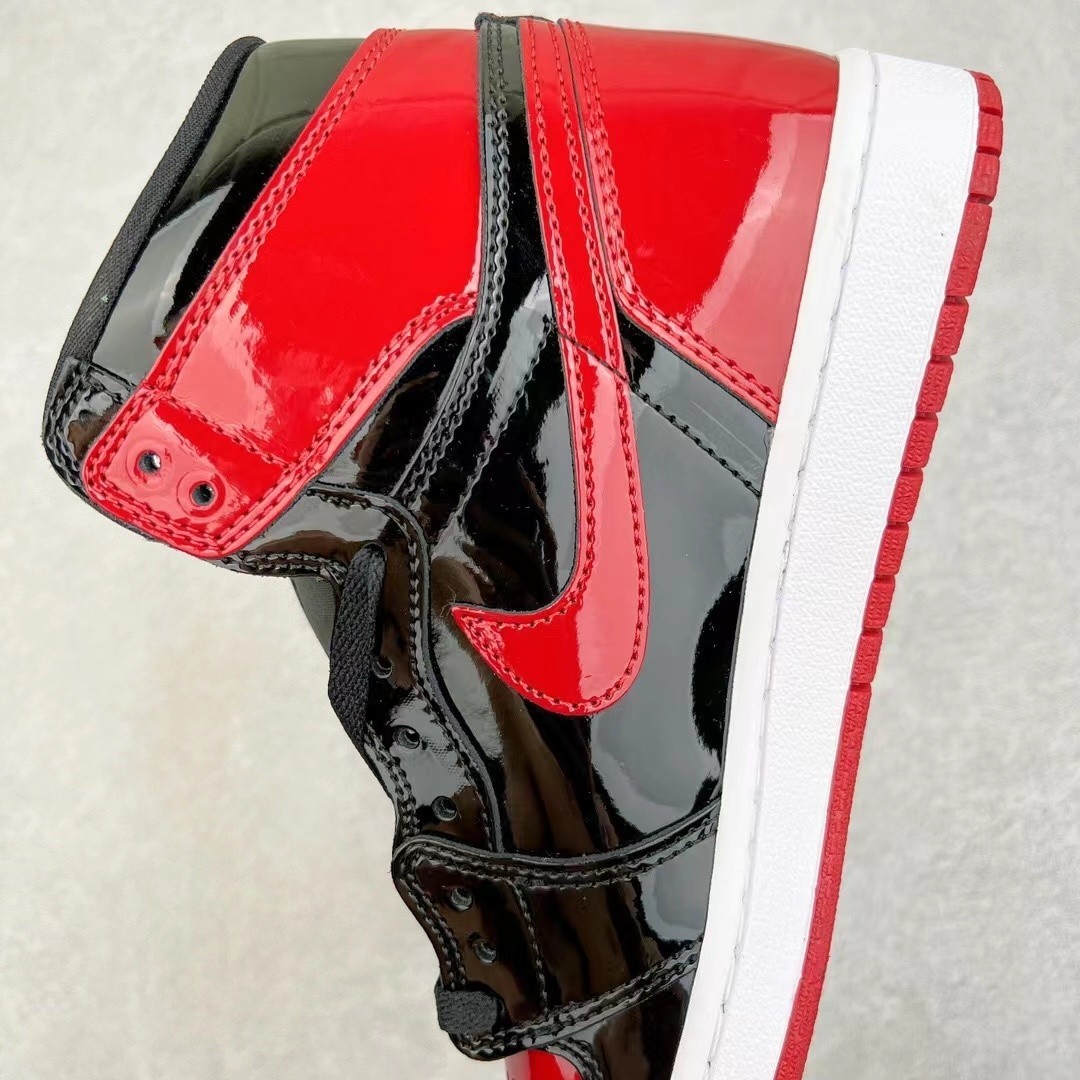 Size 7.5 - Jordan 1 Retro OG High Patent Bred for sale online | eBay