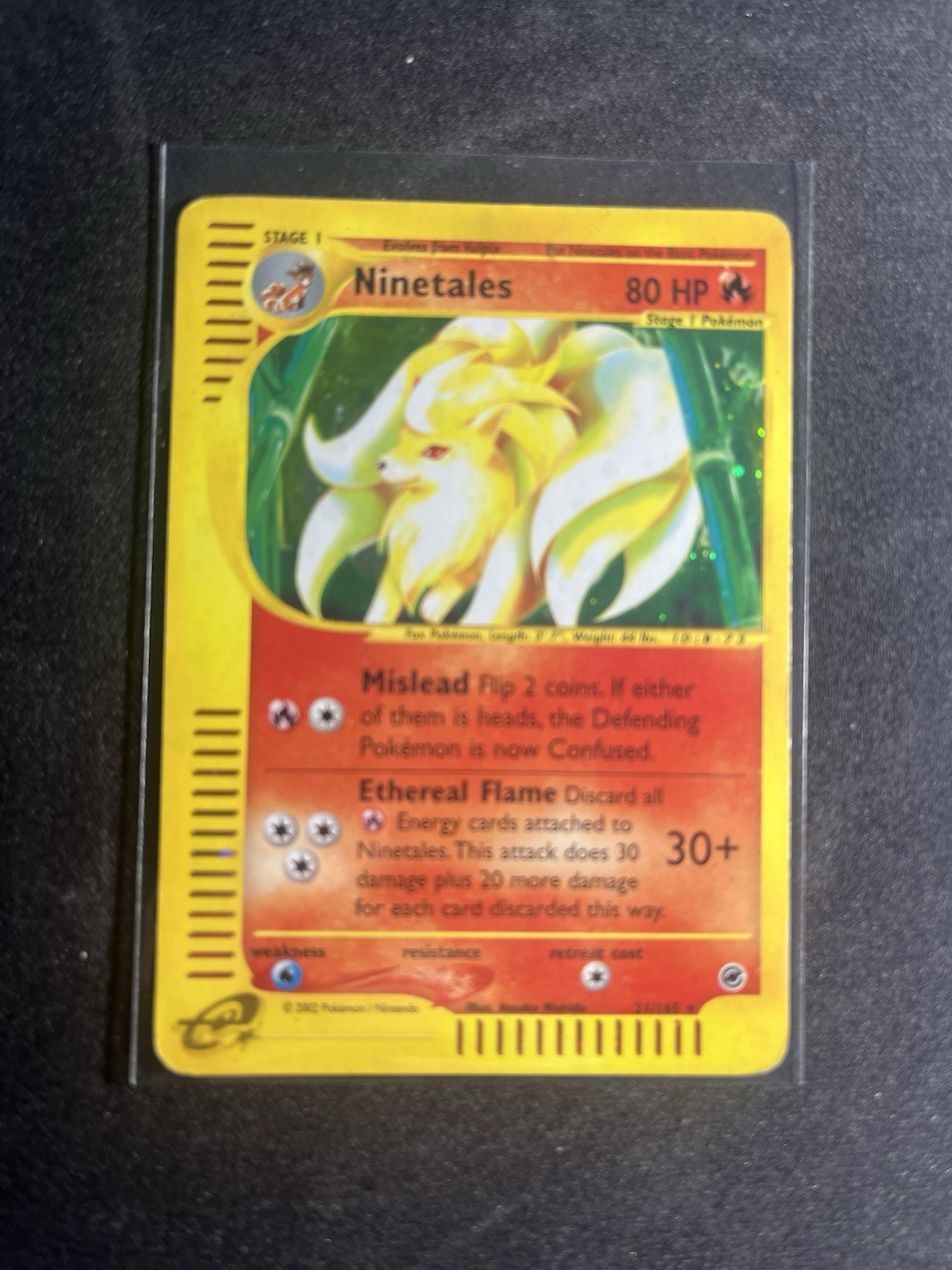 Ninetales #21/165 - 2002 Expedition Base Set Holo Pokemon Card