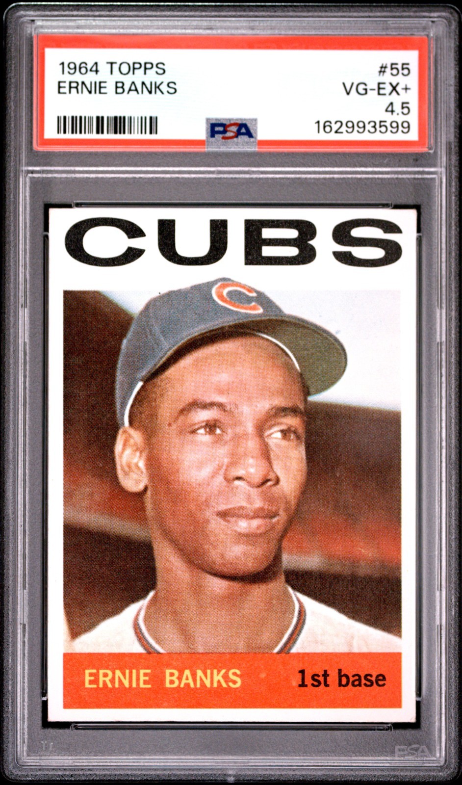 1964 Topps - Ernie Banks #55 PSA 4.5 New Listing, nice card for this grade!