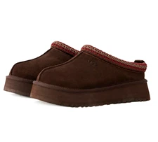 NEW 100% Authentic UGG Womens Tazz II Braid Platform Slippers Shoes Dusted Cocoa