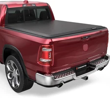 Soft Roll up Truck Bed Tonneau Cover Compatible for 2009-2024 Dodge Ram 1500 Fle