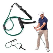 Golf Swing Trainer Resistance Band, Golf Training Aid, Swing Tempo Stick Green
