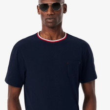 Lacoste Mens Loungewear Sleepwear Navy T-Shirt, Size Small, NWT