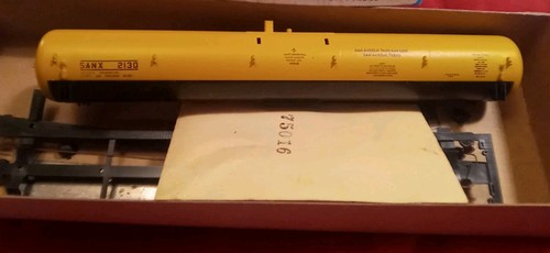 San Angelo Tank Car Line 62' Athearn Kit 1528 Sanx 2130 Tex Big Yeller PW - Picture 2 of 4