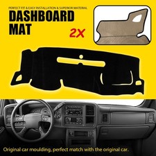 2x Dashboard Dash Board Cover Mat Carpet Fit 2007-2013 Chevrolet Silverado Gmc 2x Dashboard Dash Board Cover Mat Carpet Fit 2007-2013 Chevrolet Silverado Gmc