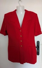 Blazer vintage escada Margaretha Ley rouge – Taille 40 Iconique 90'S