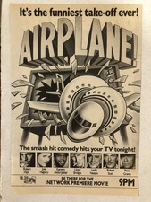 Airplane Leslie Nielsen Movie Vintage Print Ad Robert Hayes Lloyd Bridges TPA10