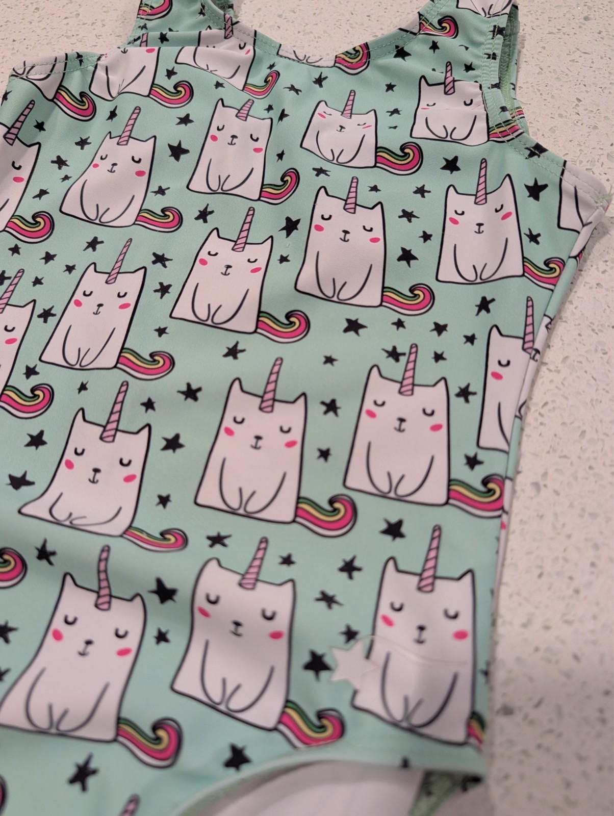 CATICORN Destira Gymnastics Dance Leotard XS Extra Small UNICORN Cats ULTRA SOFT