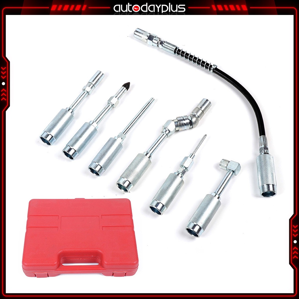 Grungeさん専用　pcパーツセット New 7pc Grease Gun Adapter Set Lubing Hose Fitting Zerk Tip