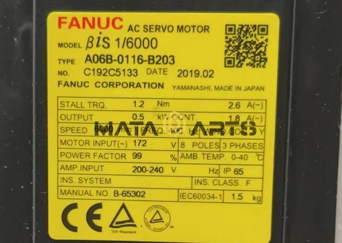 1x Used Fanuc Servo Motor A06B-0116-B203 - Picture 3 of 5
