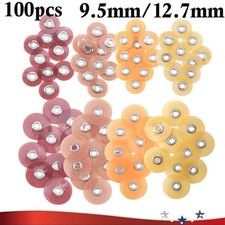 100pcs Dental SOFLEX Discs Composite Finishing Polishing Discs 9.5/12.7mm