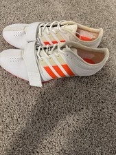 adidas adizero Track  Field Spikes White/Orange BB4954 US 8.5