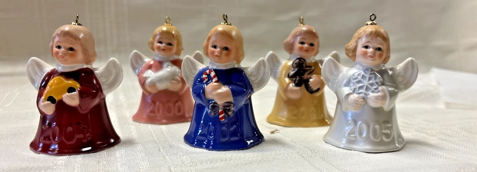 Campanas de ángel Goebel 1976 a 2005 (falta 2003) adornos de árbol de Navidad Foto 3 de 4