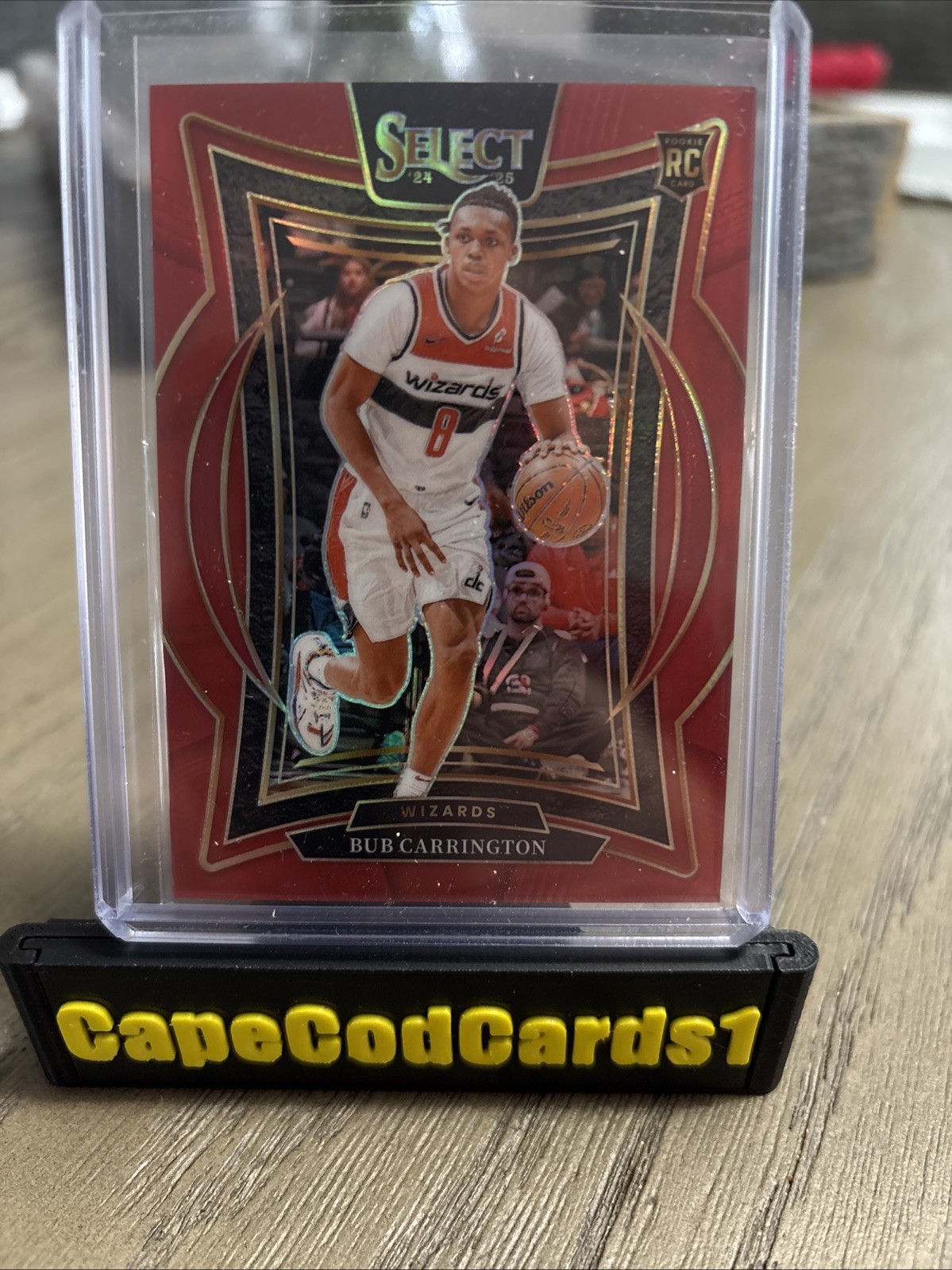 2024-25 Panini Select - Concourse Bub Carrington #81 Red Prizm /199 (RC)