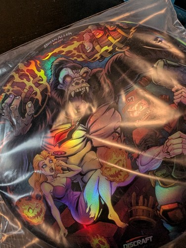 Discraft Full Holo Foil (Donkey Kong) #95/100 Signed By Brian Allen 177+g - Picture 4 of 6
