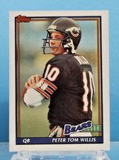 1991 Topps #168 - Peter Tom Willis - Chicago Bears - Near Mint