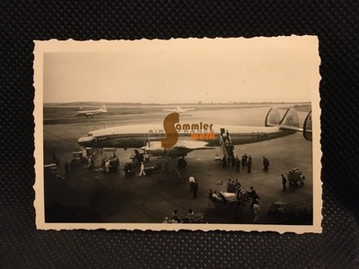 Foto Schnappschuß Super Conni Super Constellation Air France Beirut Libanon 1958
