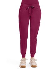 Healing Hands Scrubs Women Toby Jogger Pant Tall 9244T WINE Wine Free Ship