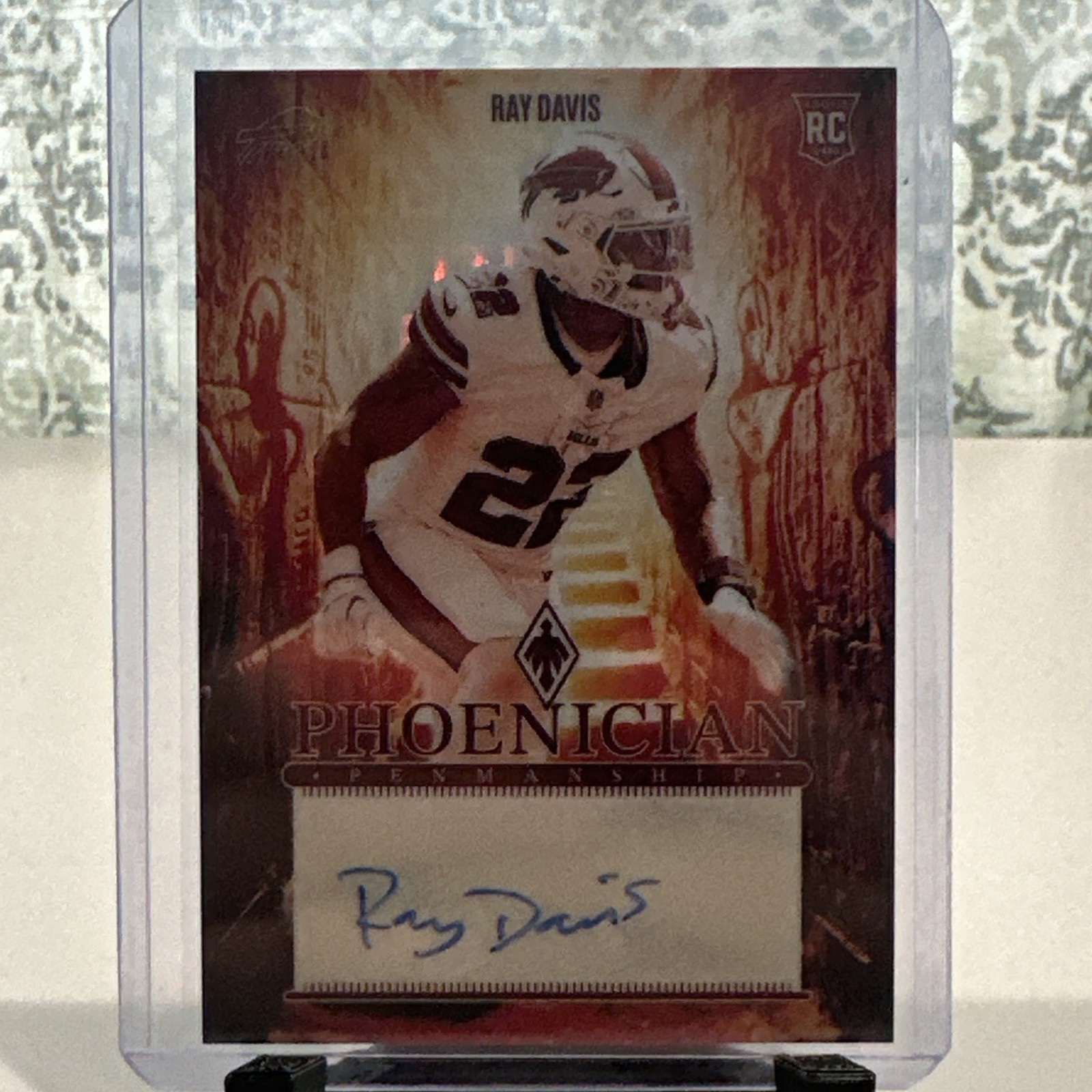 Ray Davis Panini Phoenix Phoenician Rookie Penmanship Autographs #PRPRDS Ice