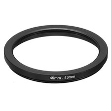 49mm-43mm Metal Step Down Ring Camera Lens Filter Adapter Ring Aluminum Filter