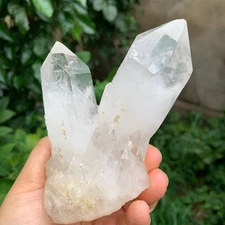 450g Natural Clear White Quartz Crystal Cluster Rough Healing Specimen