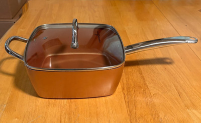 Copper Chef 9.5''  Deep Square Frying Pan Skillet