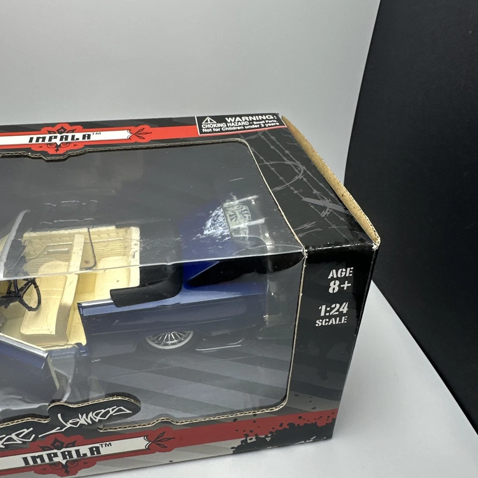 NEW Blue 2005 West Coast Choppers Jesse James Impala 1:24 Scale Diecast Car New - Image 3 of 4