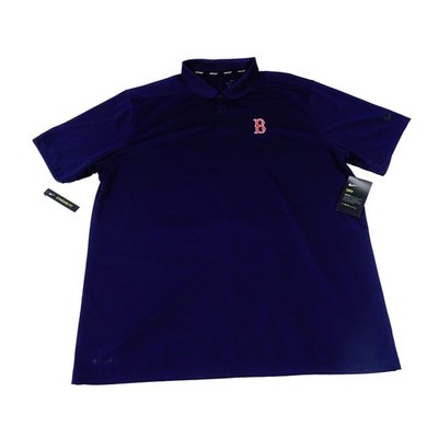 Boston Red Sox Nike MLB Dri-Fit Blue Performance Golf Polo Shirt 