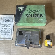 Vintage Seemanns Stainless Steel 8mm 16mm Movie Film Splicer Tool Original Box
