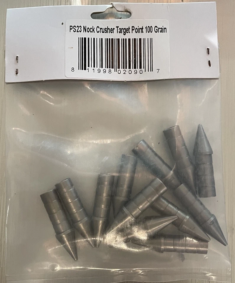 Black Eagle PS23 Nock Crusher Target Points 100 gr. 12 pk. Foto 2 de 2