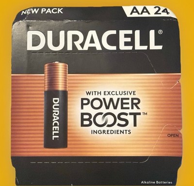 Duracell Coppertop AA Batteries Power Boost 24 Count EXP 03/2032 Free Shipping