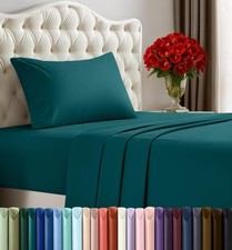 Twin Bed Sheets Set - 3 Piece Bedding - Brushed Microfiber - Shrinkage and Fa...