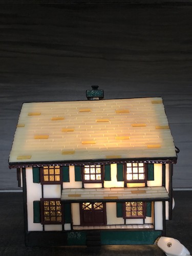 FORMA VITRUM Whispering Pines Stained Glass House By Bill Job 1997 Limited Ed. - Bild 15 von 24