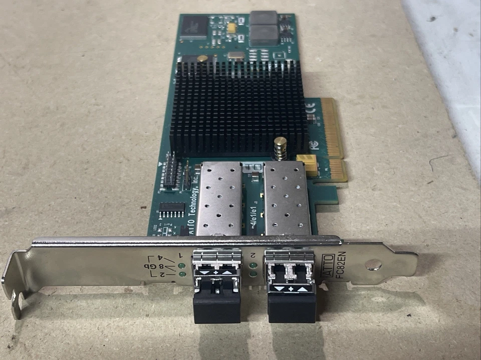 atto FC82EN dual port 8 GBE SFP PCI e network adapter 82EN122674 - Image 4 of 4