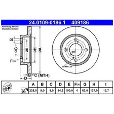 2x Bremsscheibe hinten für Suzuki Swift 5 AZ | 26252835