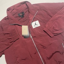 Nike Jordan Essentials Warm-Up Jacket Men L Mesh Lined Nylon Full Zip Repellent