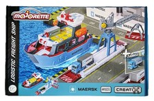Majorette Spielzeug Hafen Container Schiff Kran MAN TGX LKW 1:64 Modell Kinder