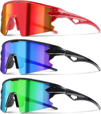 Youth Baseball Sunglasses for Boys Girls Kids Sports Sun Glasses Softball Cyclin