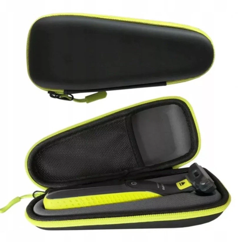 NEU Philips OneBlade Rasierer QP1424 10 Schwarz Grün mit Etui Trimmer Wet Dry - Immagine 2 di 4