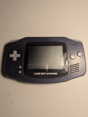 Nintendo Game Boy Advance Handheld System - Indigo Purple Tested - 2 Day Handle