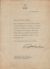 DWIGHT D. EISENHOWER - TYPED LETTER SIGNED 01/21/1948