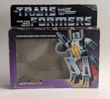 1985 Hasbro Transformers G1 Jet Ramjet Package Box Vintage