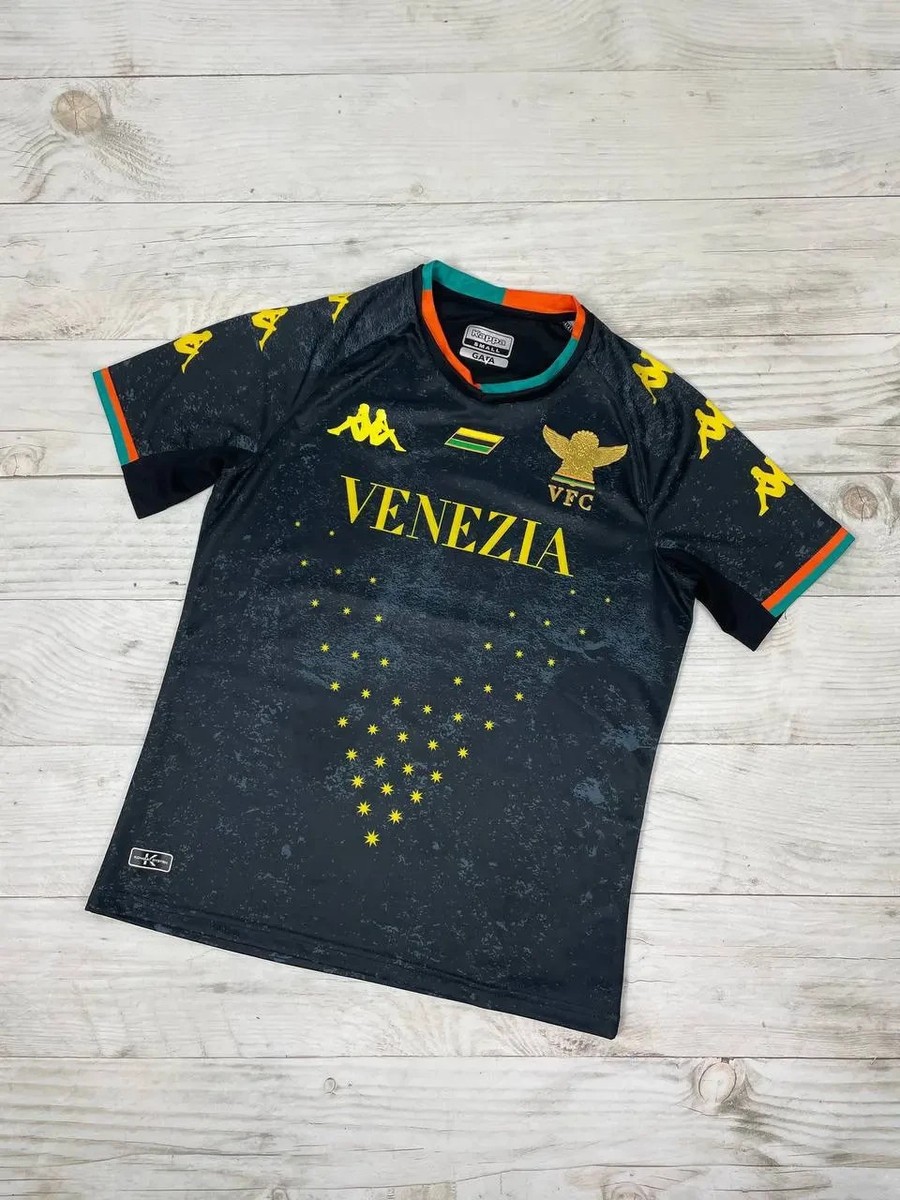 Kappa Venezia 2020 2021 Home Shirt Soccer Jersey Men Size S Black
